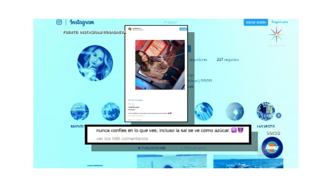 Las supuestas indirectas que Irina enviaba a Geraldine Bazán.