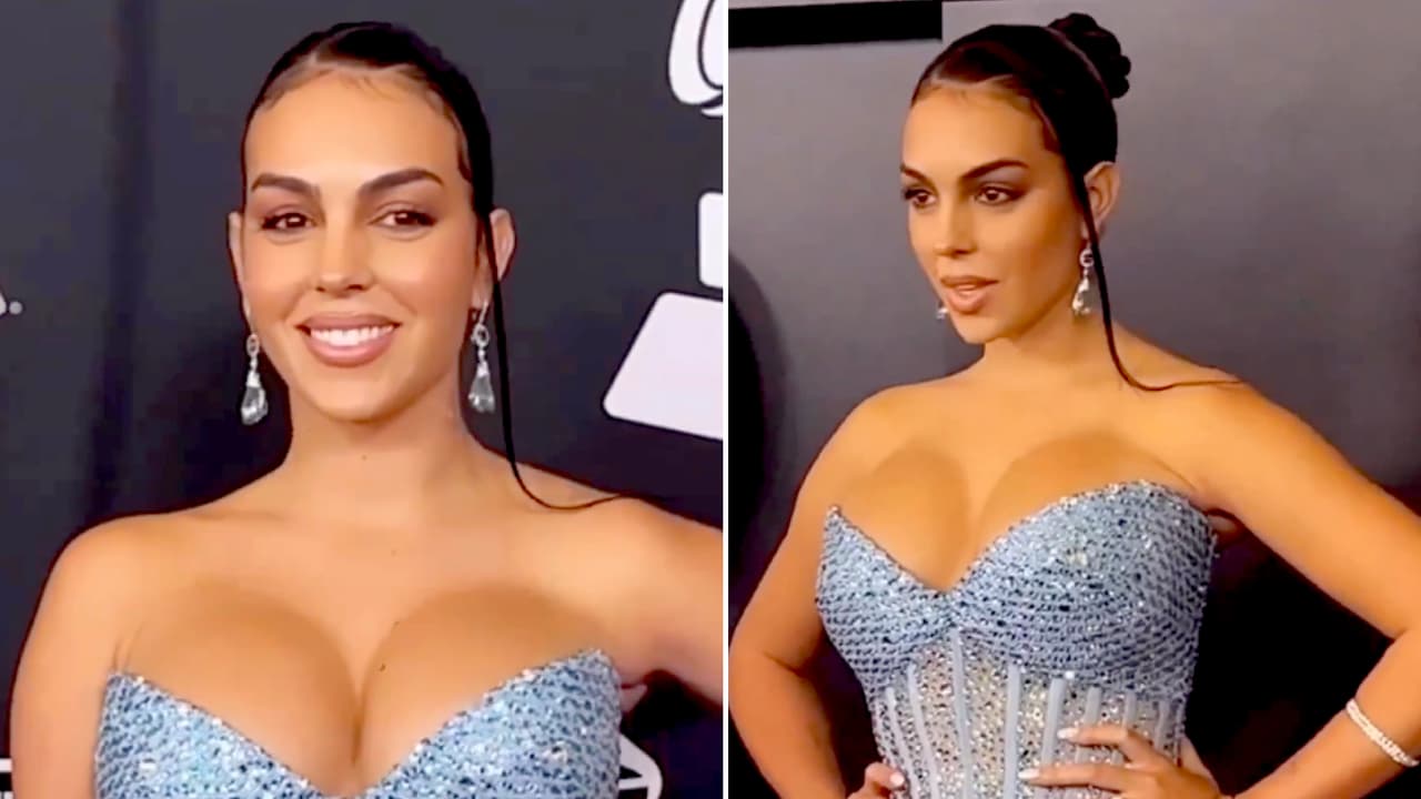 Georgina Rodríguez lució como una musa en la gala Persona del Año: su vestido brillaba con cristales Swarovski