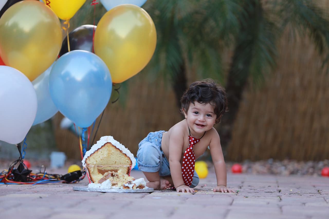 A Baby Joshua le encantan las cámaras y tiene un carisma que lo hacen un nene encantador.