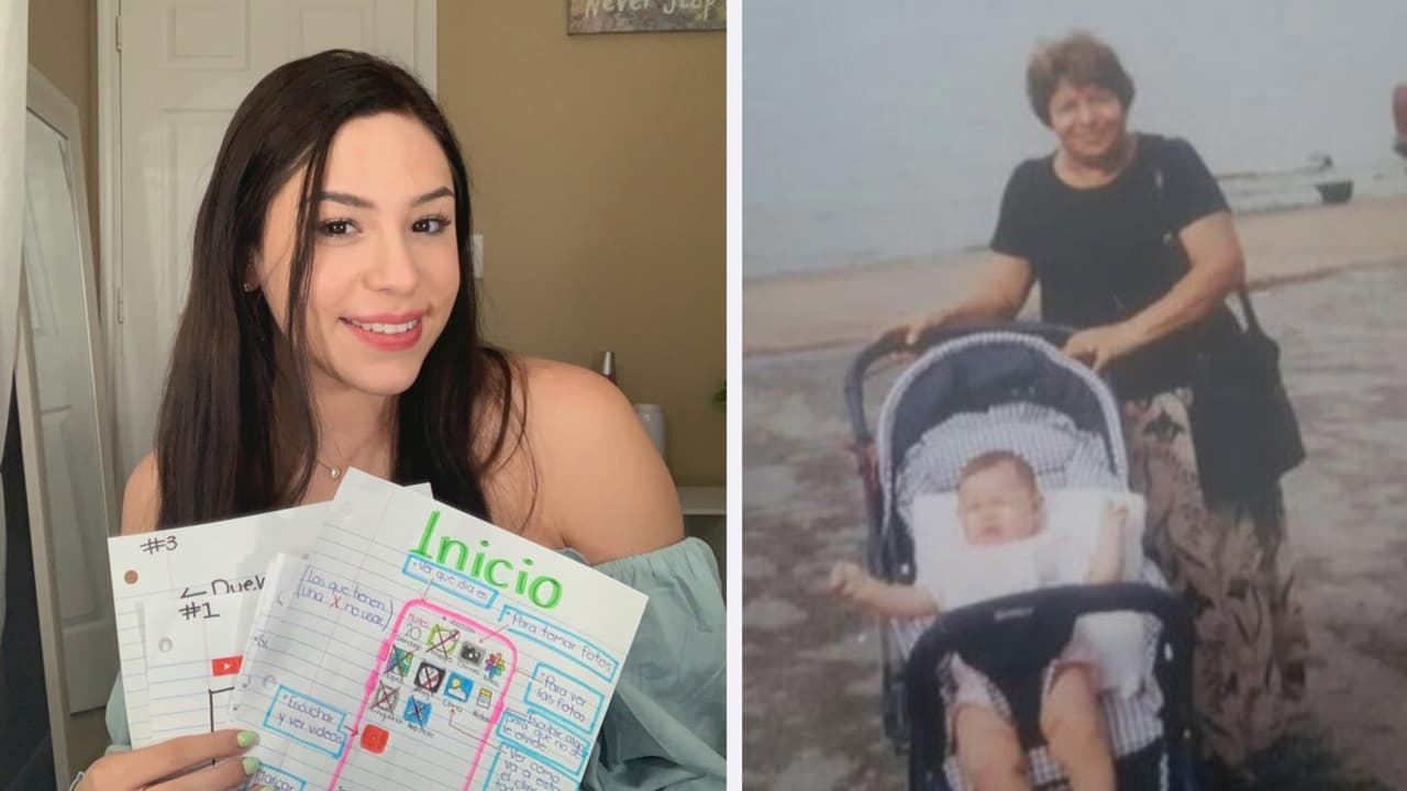 Tabahta González, de 23 años, dibujó las instrucciones de varias aplicaciones con el objetivo de facilitarle la vida a su abuela que vive en México. Han pasado dos años y asegura que la mujer lo ha disfrutado mucho.