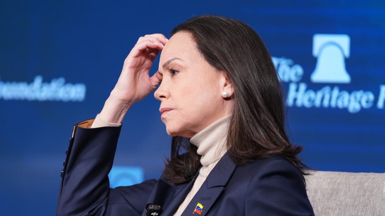 ¿Qué dijo María Corina Machado sobre Delcy Rodríguez en la conferencia de prensa?