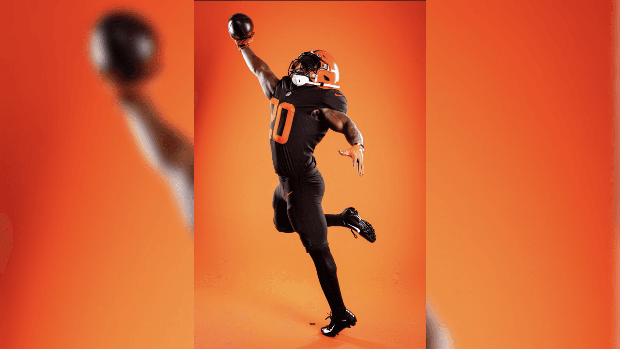 Así luce la nueva imagen de los Browns, con algunos ajustes en las combinaciones y cambio de tipografía de los números.