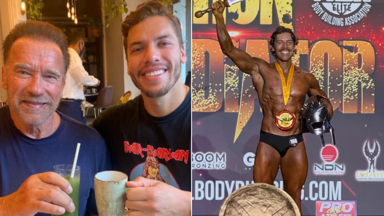 Hijo de origen hispano de Schwarzenegger imparable: ¡gana segundo certamen de fisicoculturismo!