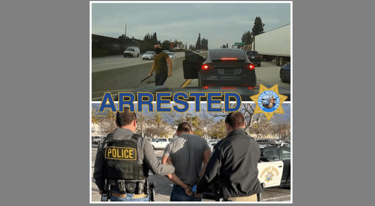 Arrestan a conductor de Tesla sospechoso de varios ataques de furia en carreteras de California 