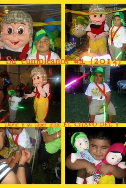 Aracely Salgado nos envió por Facebook una imagen del fan número uno de El Chavo.