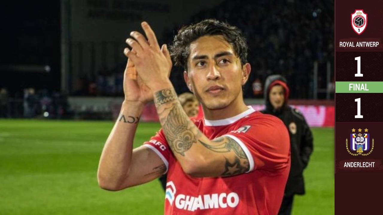Omar Govea juega los 90’ y el Royal Antwerp está cerca de amarrar puestos europeos
