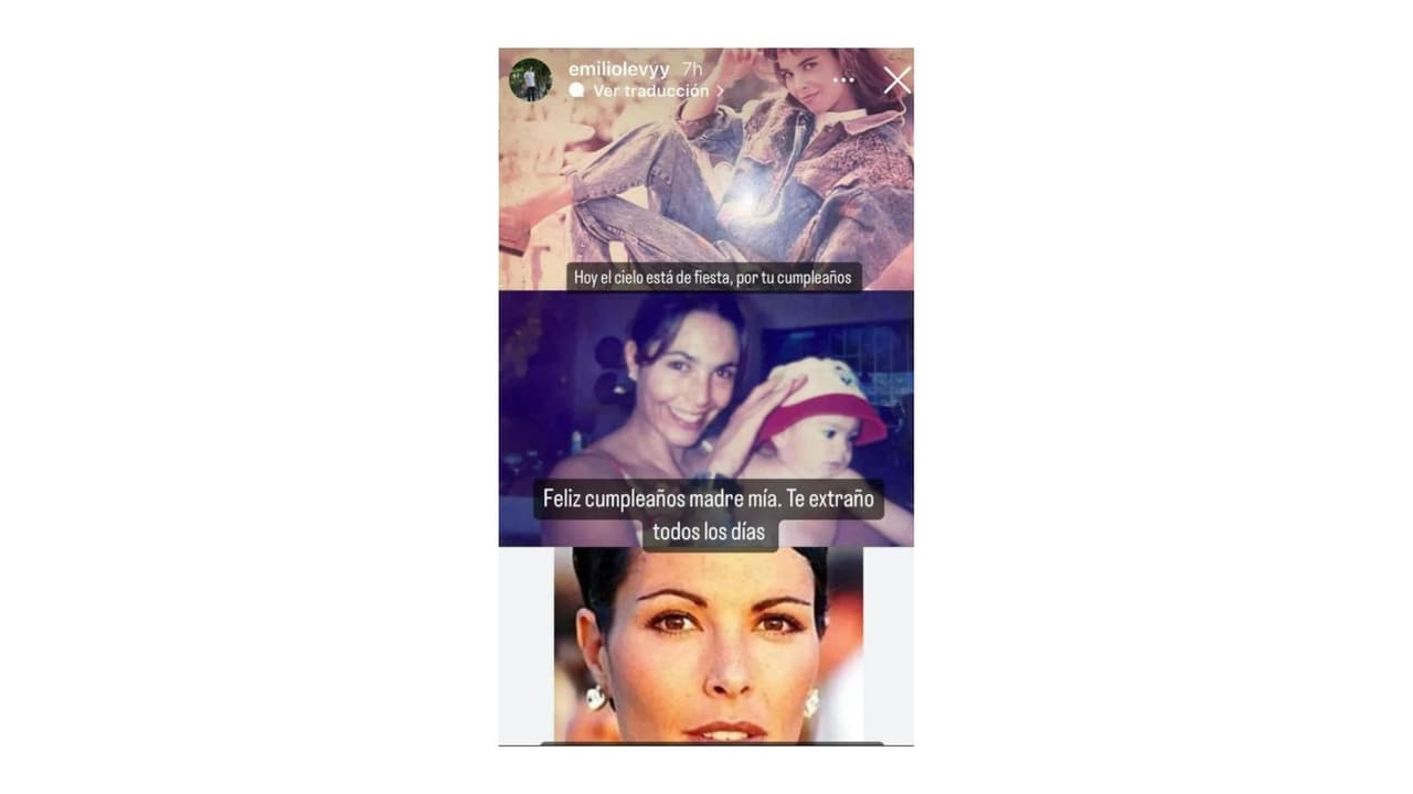 Así recordó José Emilio Fernández Levy a su mamá en el que hubiera sido su cumpleaños.