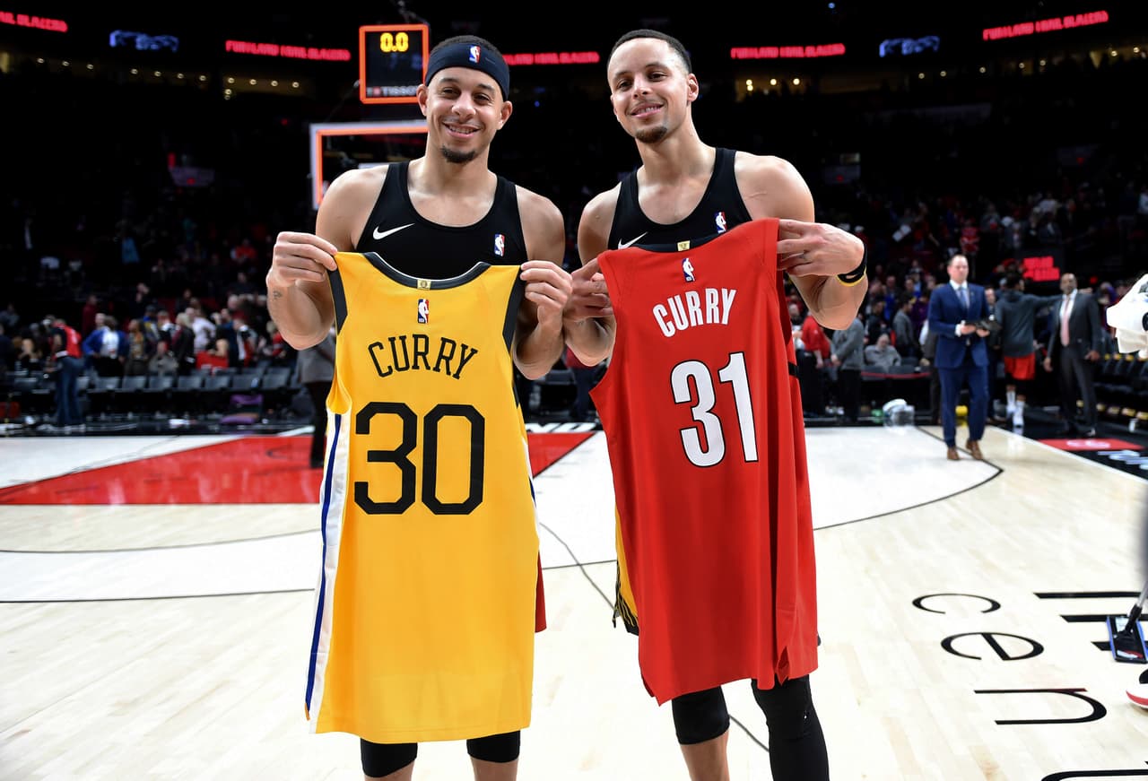 Seth y Stephen Curry