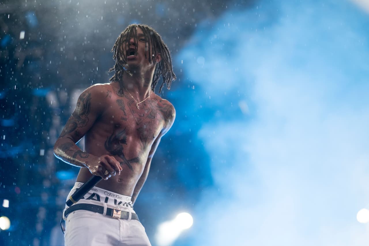American hip hop duo Rae Sremmurd performs at the Quebec City Summer Festival on July 9, 2016. / AFP / Florence Cassisi (Photo credit should read FLORENCE CASSISI/AFP/Getty Images)