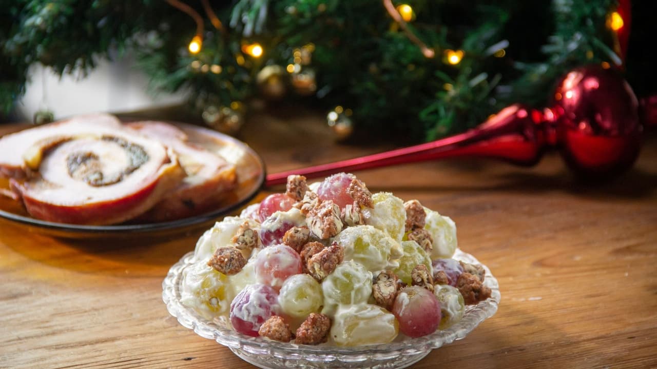 Ensalada de uvas y nueces