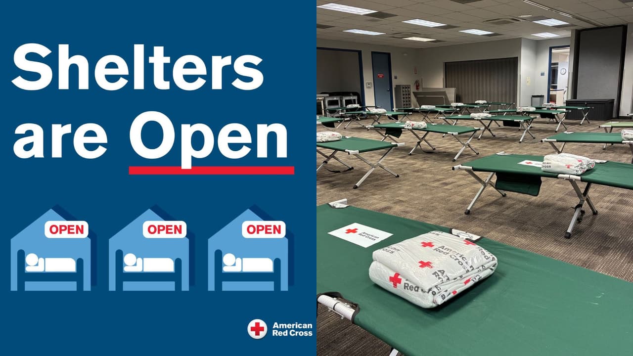 La Cruz Roja abre refugios en los condados del área de Houston ante la inminente llegada del frente ártico
