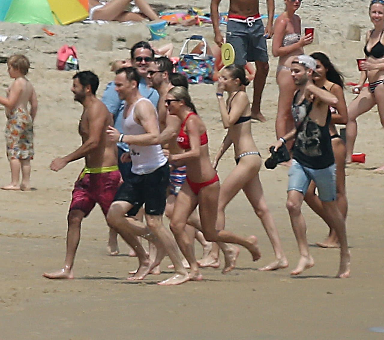 Todos lucían muy sonrientes y divertidos.