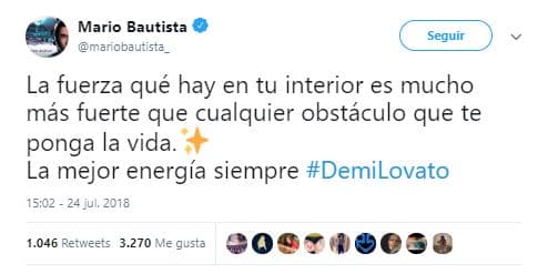 Mario Bautista le recordó que la fuerza en su interior era mucho mayor que cualquier obstáculo en la vida.