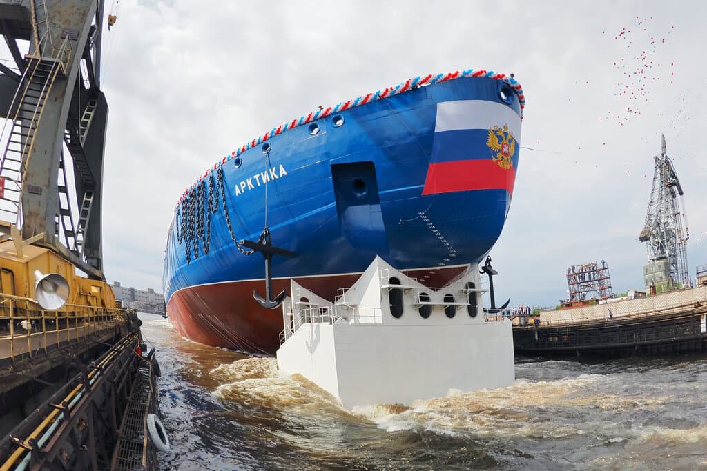 El rompehielos ruso de propulsión nuclear Arktika.