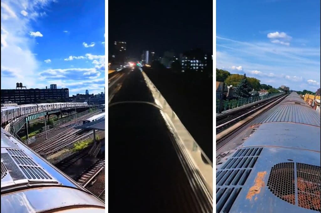 Jóvenes siguen ‘surfeando’ en los techos del metro de Nueva York y lo presumen en TikTok
