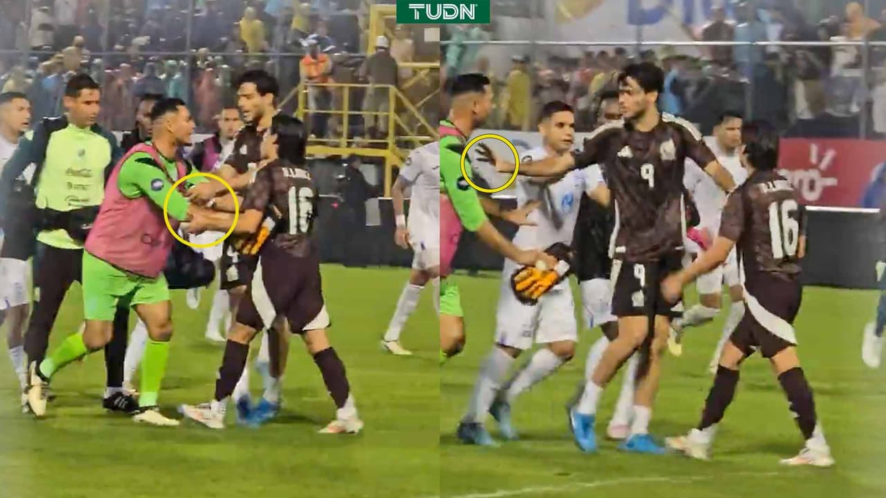 Así defendió Raúl Jiménez a Diego Lainez en la bronca del México vs. Honduras