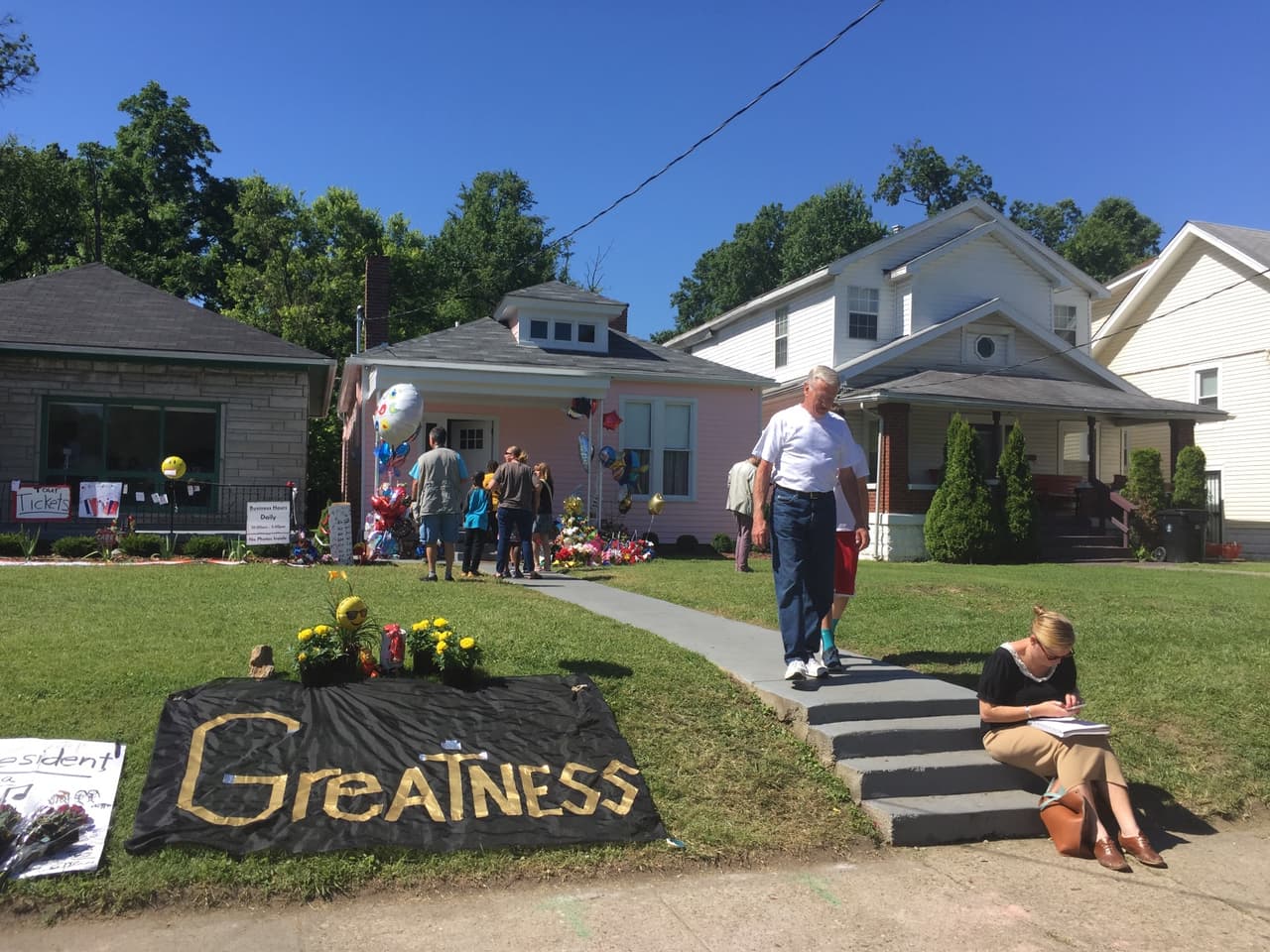 La casa donde creció el tres veces campeón de los pesos pesados en Louisville, Kentucky. Foto de Luis Megid de Univision Noticias.