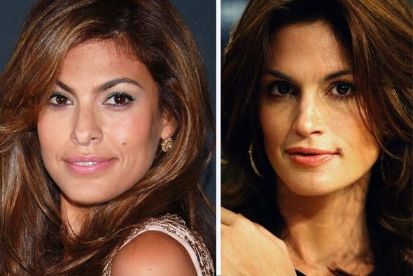 Lo mismo sucede con Eva Mendes y Cindy Crawford.