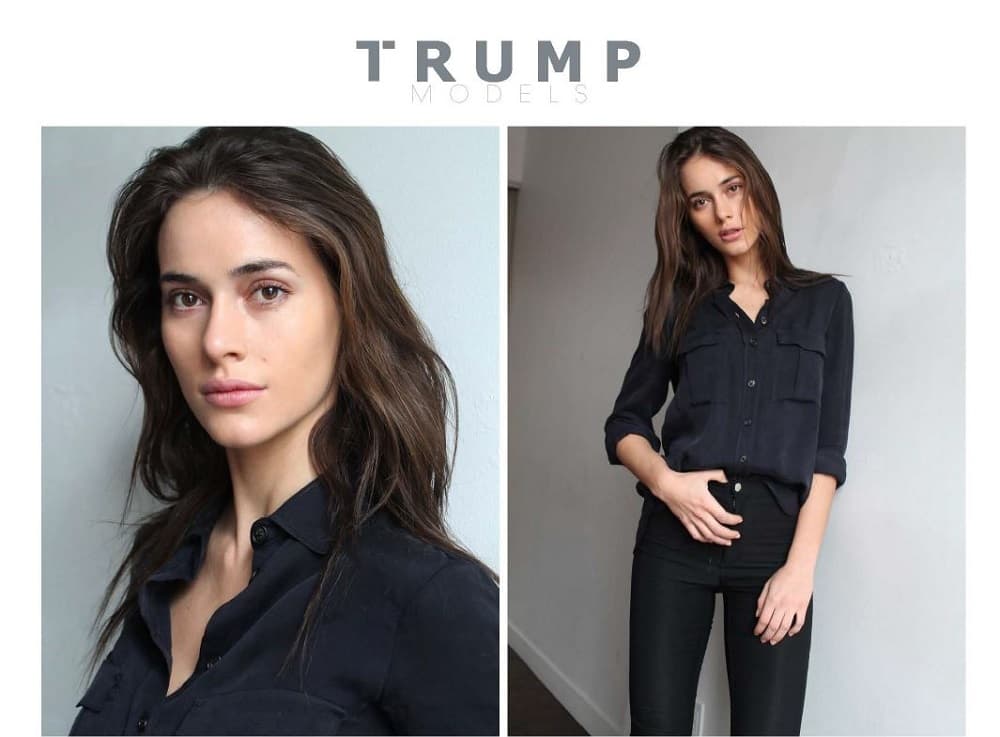 Imagen del portafolio de la modelo.