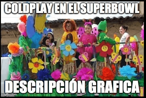 Algunos usuarios recordaron sus años de primaria con la presentacíón de Coldplay.