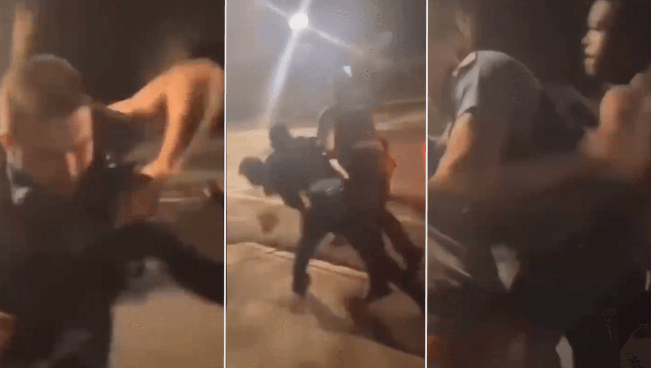 Se hace viral video de tres policías de Chicago recibiendo burlas y golpes durante un arresto