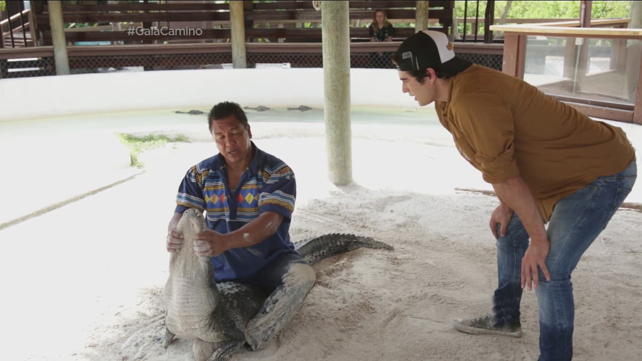 En este hermoso lugar le mostraron a Danilo cómo puede someter a un lagarto.