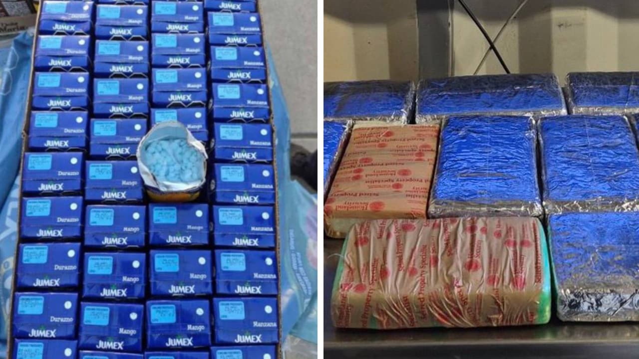 No eran cajas de jugo: CBP Nogales incauta drogas, armas y municiones ocultas