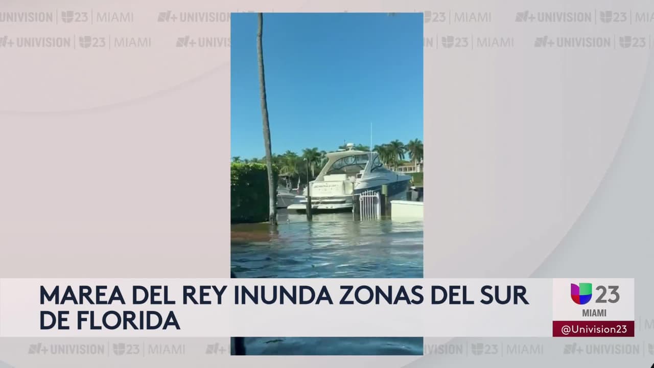 ¿Qué zonas del sur de Florida se pueden ver más afectadas por la Marea del Rey?