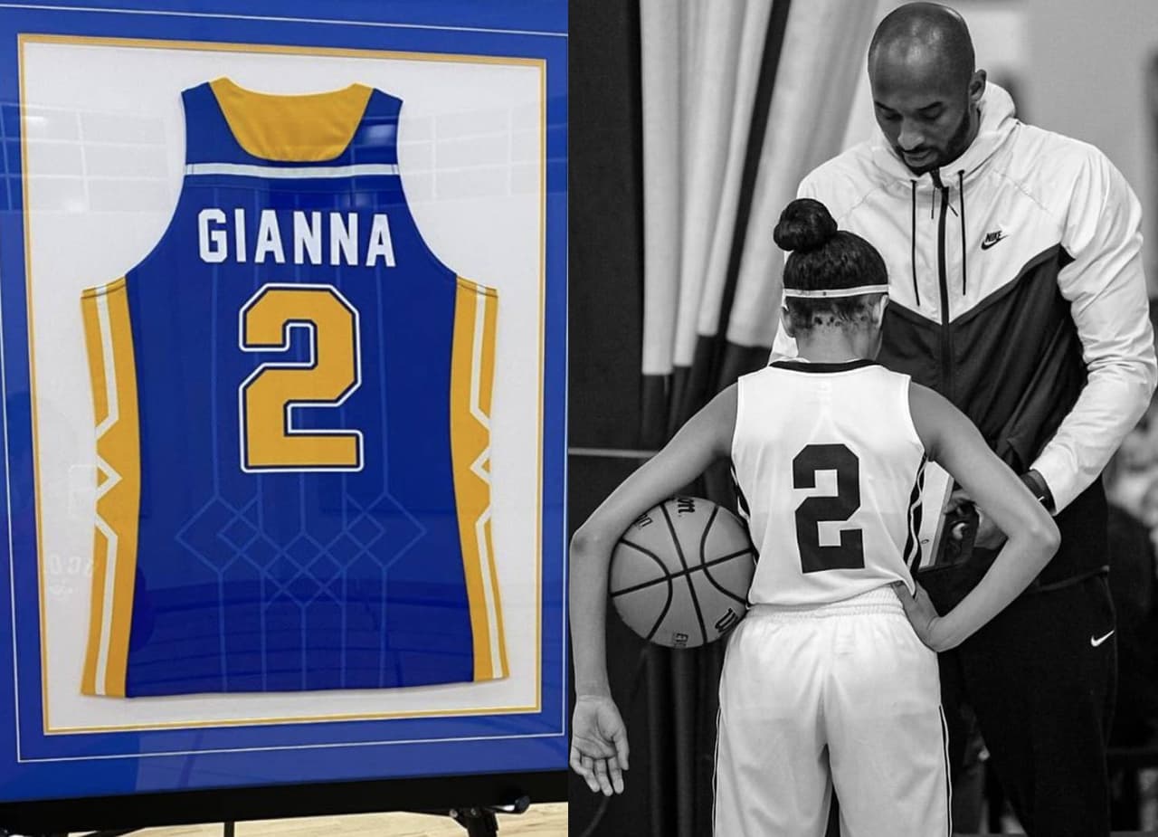 "Dios, te extraño": Vanessa Bryant muestra fotos del retiro de la camiseta de su hija Gianna