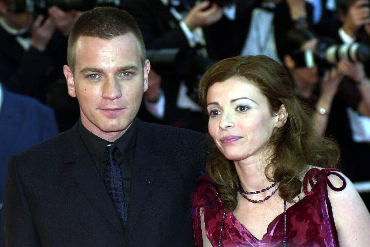 Ewan McGregor and his wife Eve Mavrakis, arrive at the Palais Des Festivals, at the Cannes Film Festival, France. The Baz Luhrmann film, Moulin Rouge, in which he stars, opens the 54th Festival.