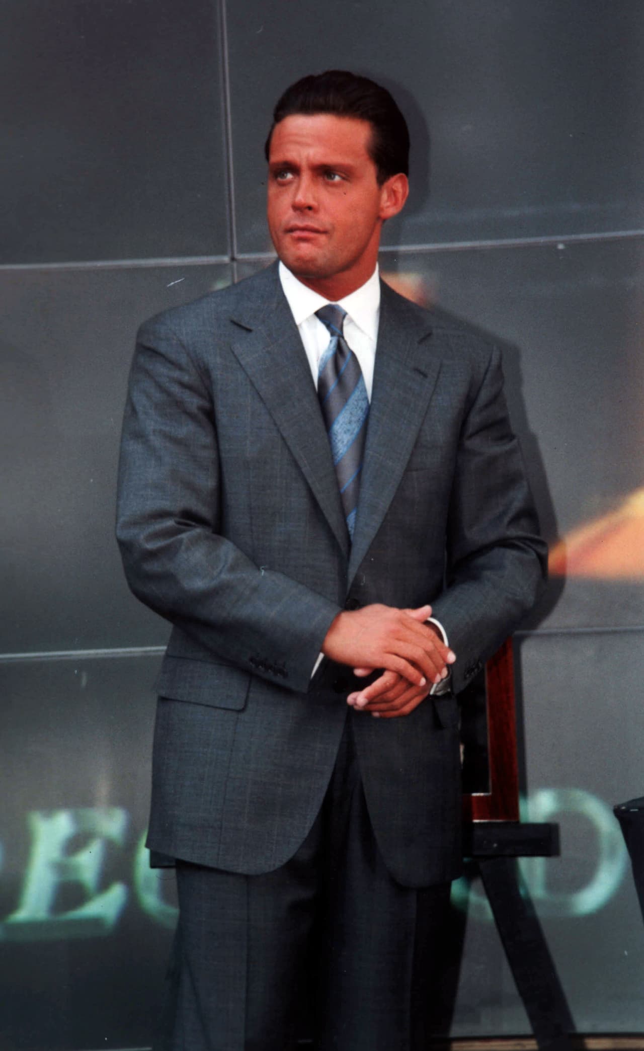<b>Luis Miguel </b>durante la presentación de su producción discográfica 'Mis Boleros Preferidos' (2002).