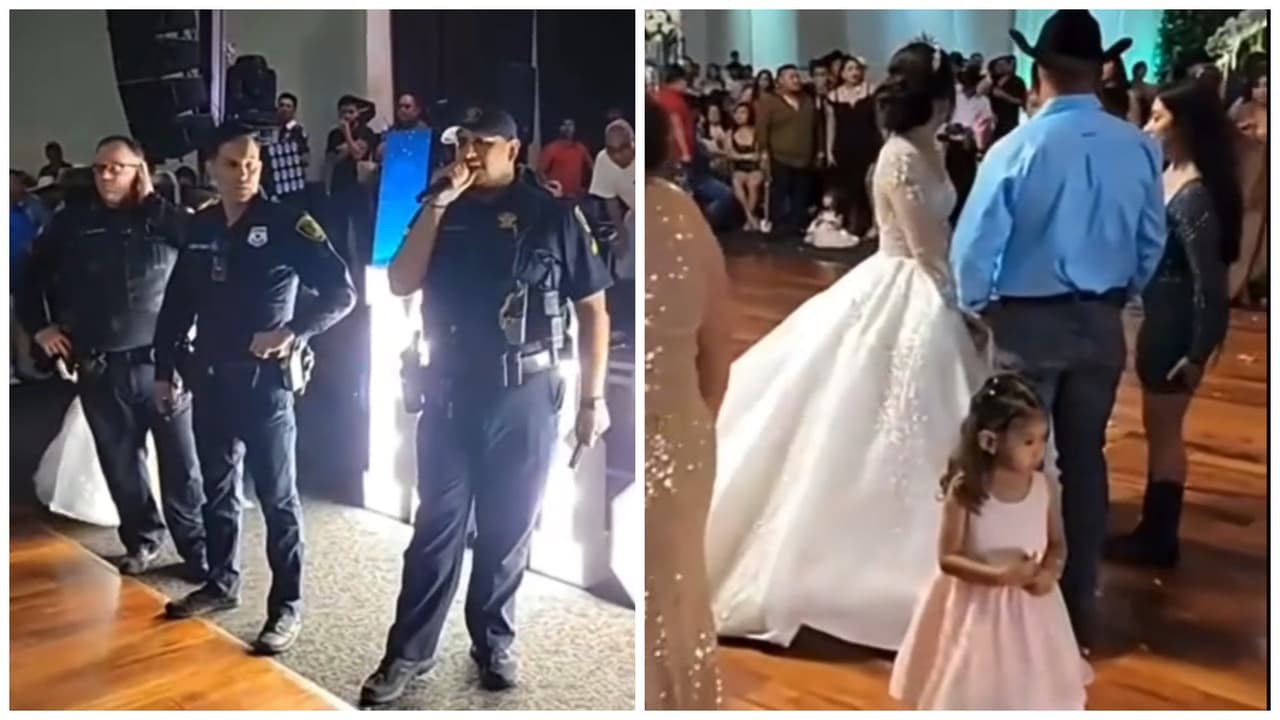 Policía suspende boda de latinos por exceso de invitados: llegaron más de 600 "colados"