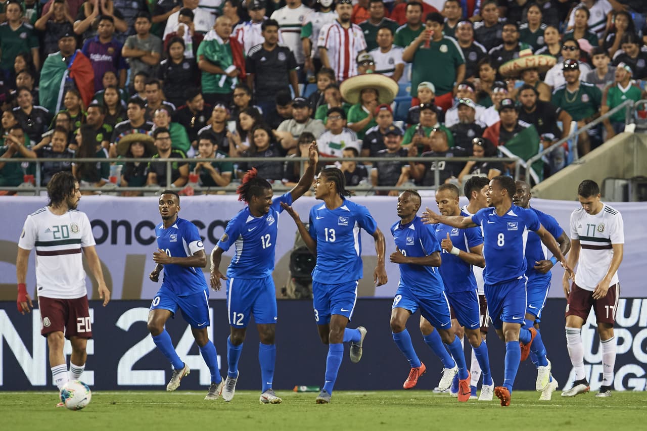 La alegría del 3-2 para Martinica llegó hasta allí porque no hubo más tiempo para soñar contra México en la Copa Oro.