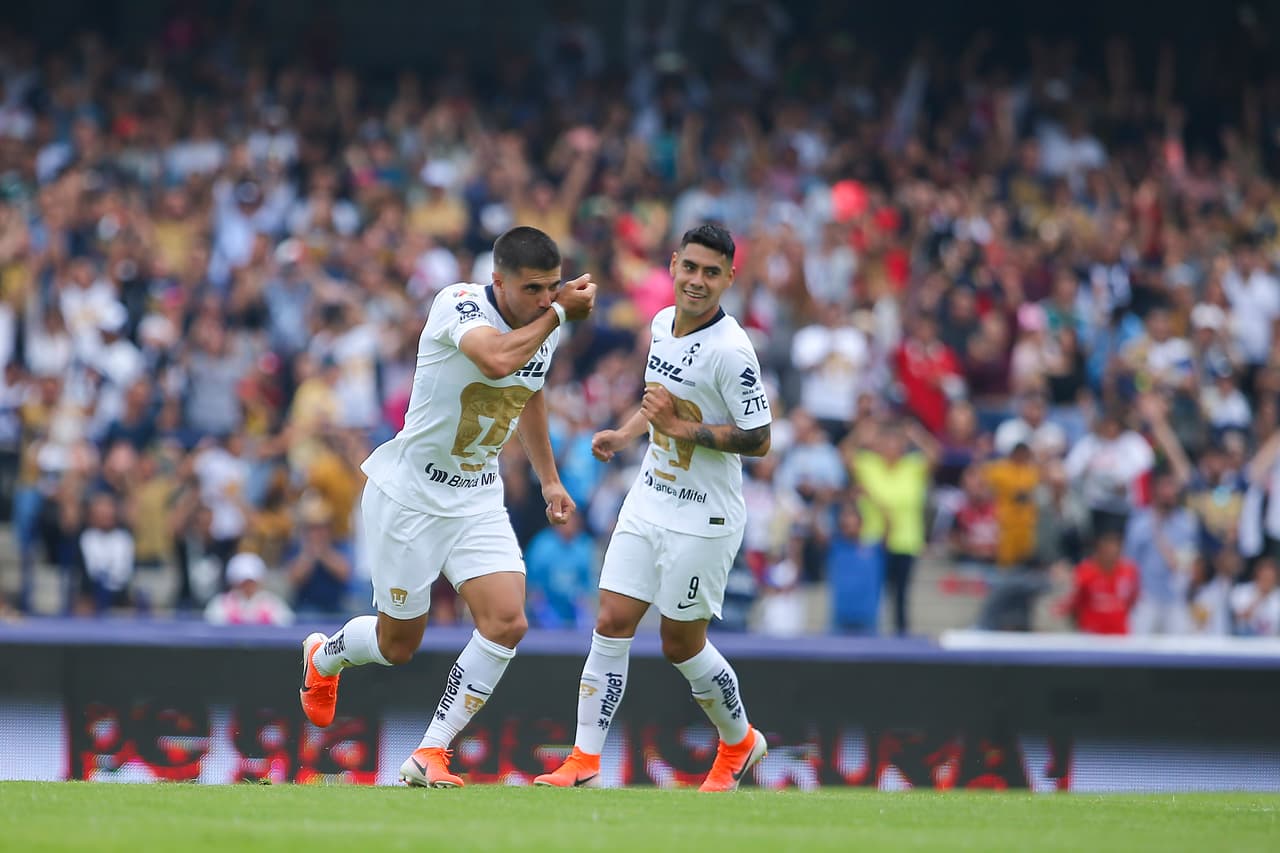 Al minuto 8 del segundo tiempo, Víctor Malcorra puso el 2-0 a favor de Pumas de penalti.