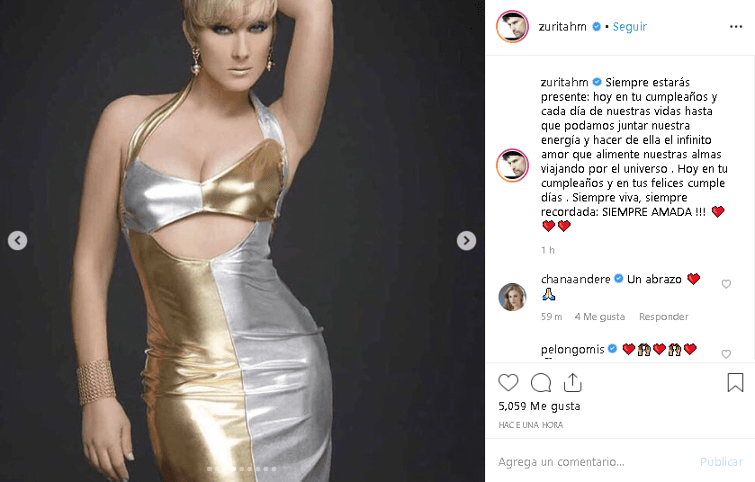 Y remató su mensaje así: “Hoy en tu cumpleaños y en tus felices cumple días. Siempre viva, siempre recordada: ¡Siempre amada!”