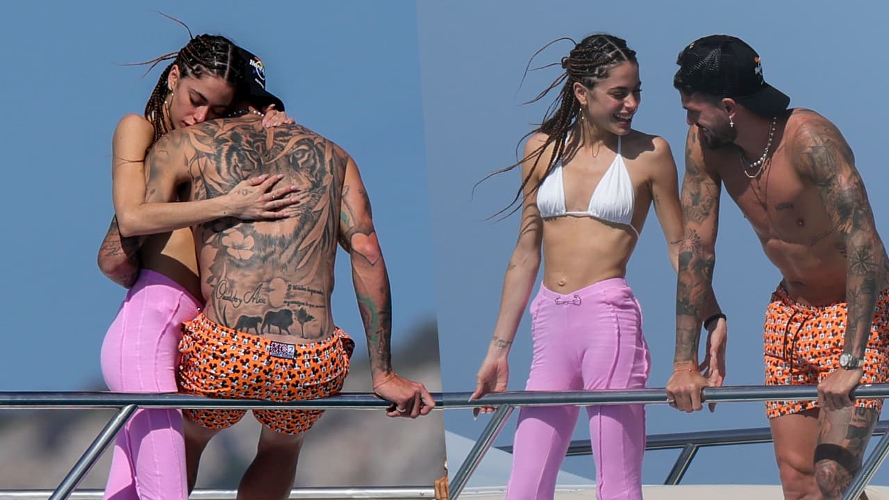 <h3 class="cms-H3-H3">Tini Stoessel</h3>
<br>
<br>
<a href="https://www.univision.com/musica/tini-stoessel-y-el-futbolista-rodrigo-de-paul-relacion" target="_blank">Tini y Rodrigo de Paul</a> disfrutan juntos de unas románticas vacaciones en Ibiza. La pareja se dejó ver en un yate compartiendo con algunos amigos del futbolista. Al parecer 
<a href="https://www.univision.com/musica/artistas-han-encendido-las-redes-con-sus-amistades-fotos" target="_blank">Tini </a>y Rodrigo ya hicieron oficial su relación, por eso en varias ocasiones se ha visto a la artista acompañando al deportista en celebraciones como el cumpleaños de Leonel Messi.