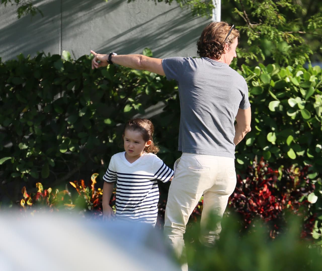 Una linda tarde entre padre e hijo.
