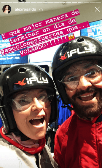 Eugenio y Alessandra mostraron su lado más extremo en un simulador de vuelo. ¡Una experiencia inolvidable!