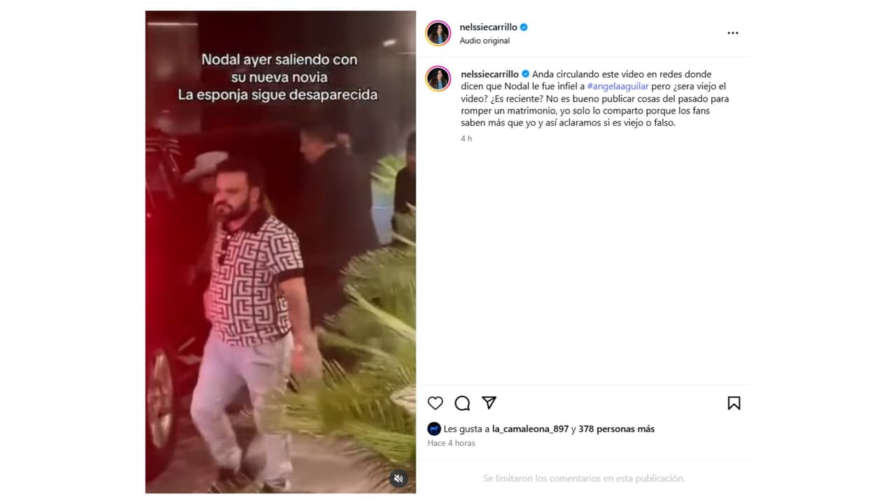 El video que circula de Christian Nodal sería de 2022.