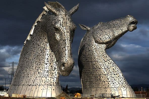Kelpies, Grangemouth (Reino Unido) -  Un kelpie es un ser mitológico perteneciente a la mitología celta.