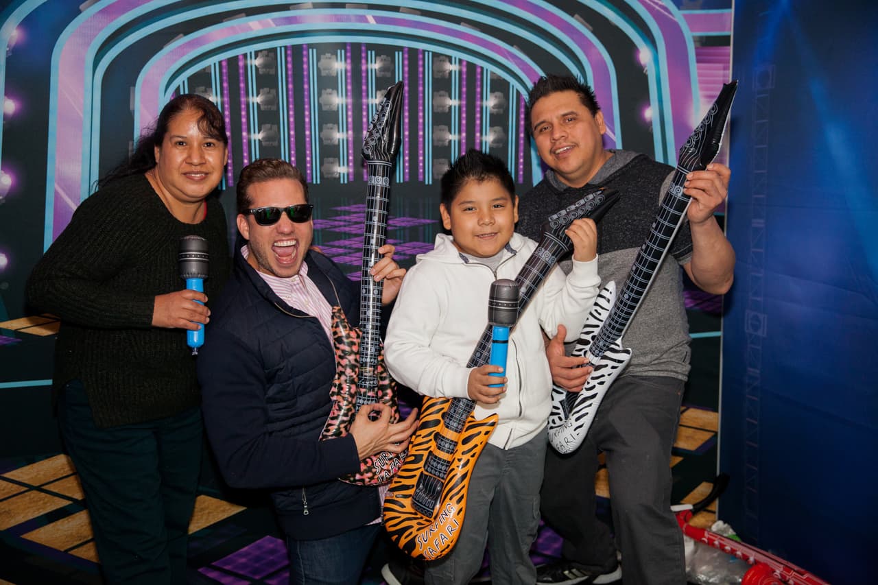 Las familias estuvieron felices.