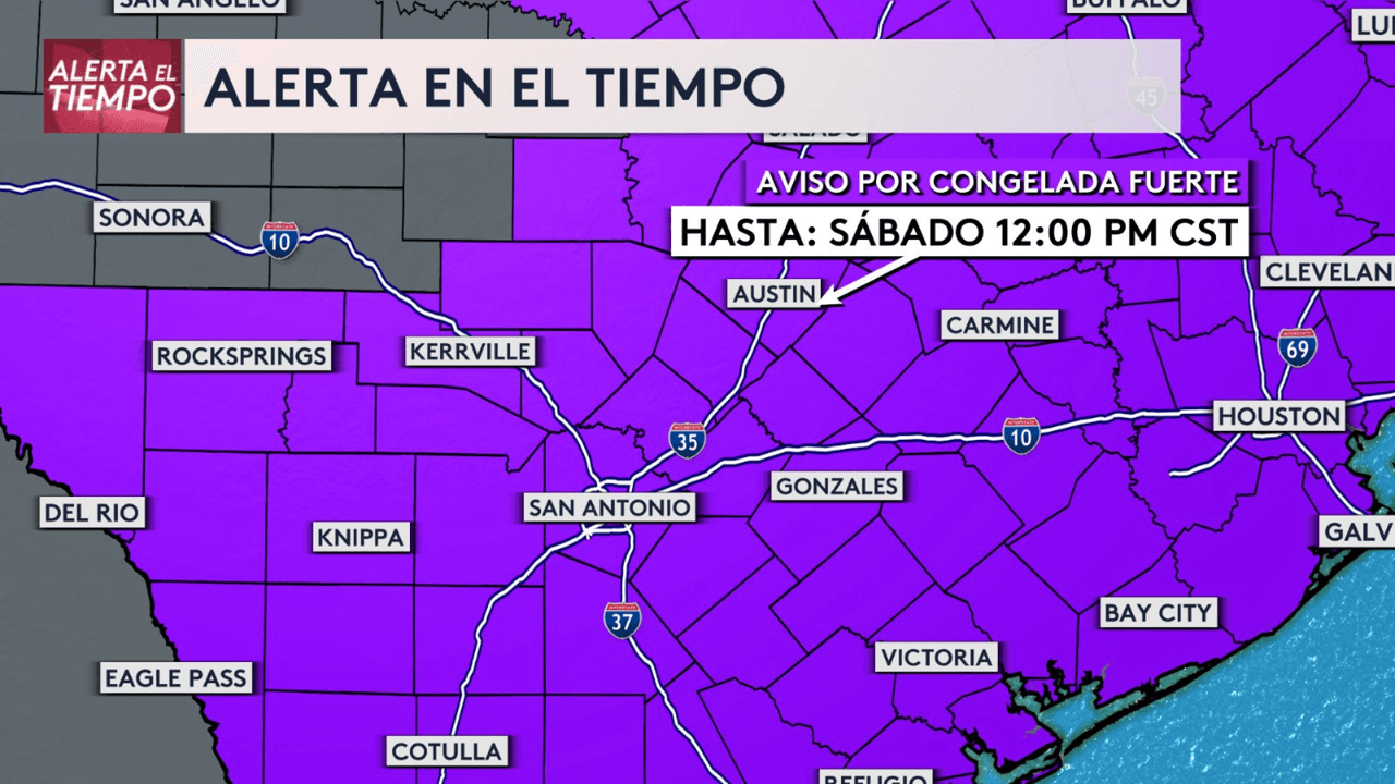 La vigilancia por congelada fuerte escaló a ser un aviso.