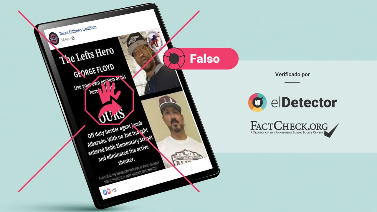 Este agente de la Patrulla Fronteriza ayudó a escapar a niños del tiroteo en Uvalde, pero NO fue quien disparó al atacante