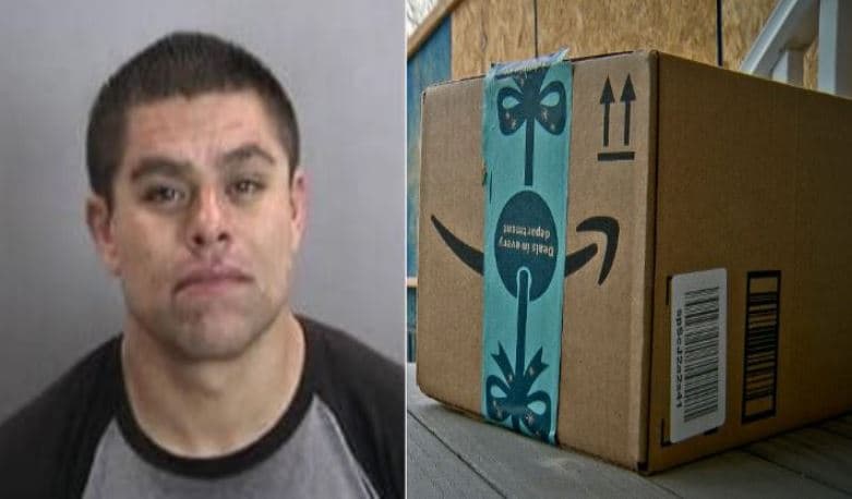 Hispano roba paquetes navideños y cae en una trampa sorpresa de la policía