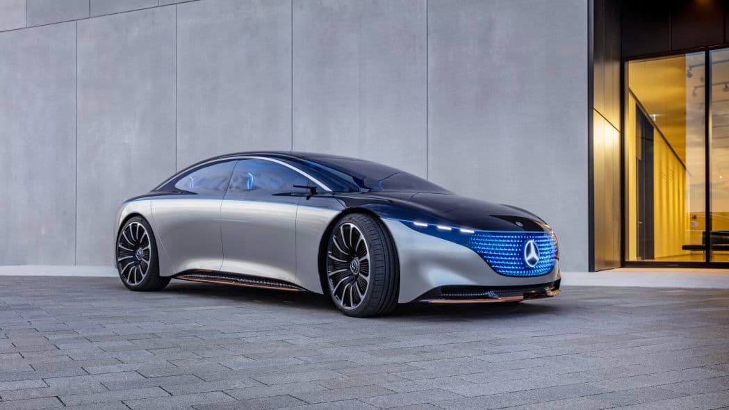 Mercedes-Benz Vision EQS presentado en el Auto Show de Frankfurt 2019.