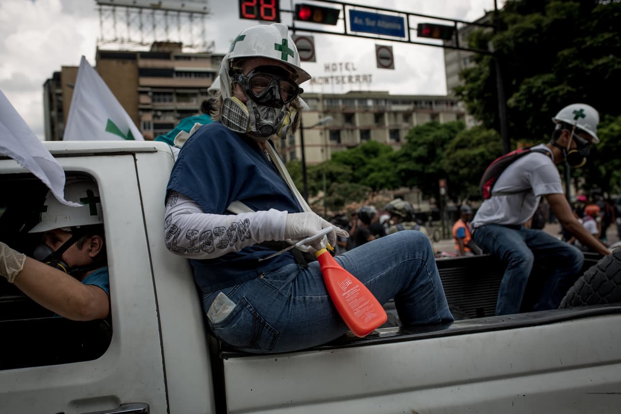 With 85 percent shortages in most medical supplies, according to calculations by the country's main pharmaceutical association, it is hard to provide optimal treatment to the injured.