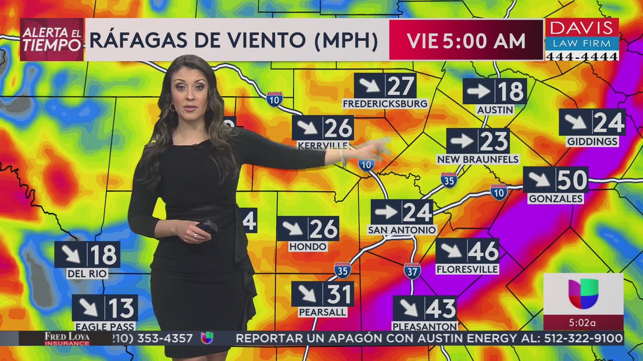 Continúan fuertes las ráfagas de viento, pero disminuye la probabilidad de lluvia para San Antonio