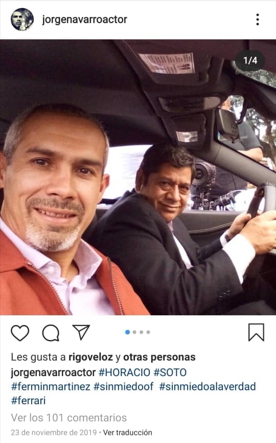 Otras celebridades optaron por dejar sus condolencias en la última publicación que hizo Jorge Navarro en 
<b><a href="https://www.instagram.com/p/B5O2utOjUjY/" target="_blank">Instagram</a></b>.