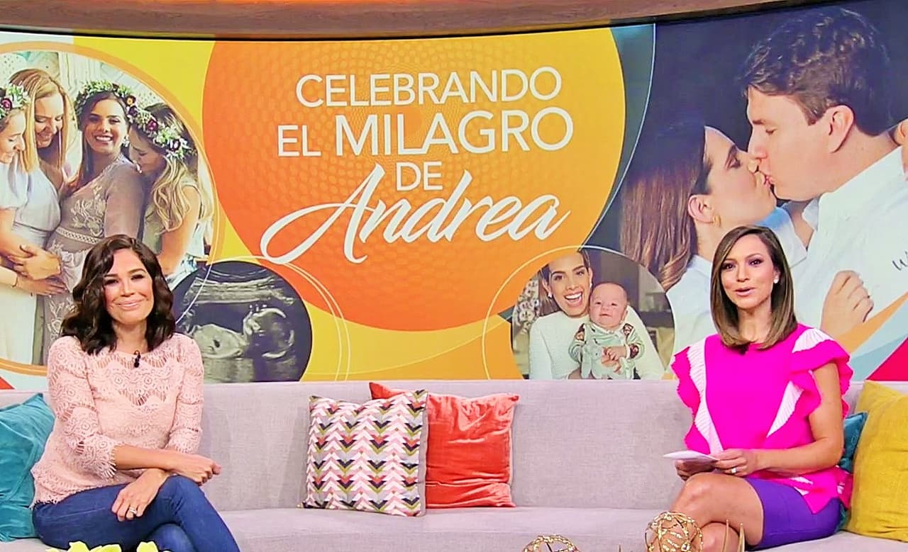 Otro de los momentos que destacaron durante este show especial fue la entrevista que tuvieron Satcha y Karla con Andrea Chediak, quien festejará por primera vez el Día de la Madre.