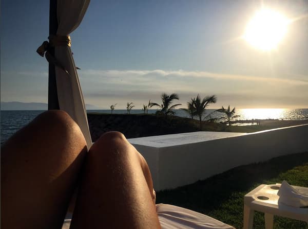 Sus fotos siempre tienen un toque de sensualidad.